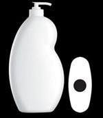 750 ml HDPE Asymmetrical Oval, 28-400, ,