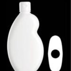 500 ml HDPE Asymmetrical Oval, 31mm Snap On, ,