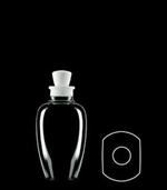 150 ml PETG Reverse Tapered Square, 22Stopper, ,