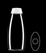 300 ml PET Convex Oval, 23mm Snap On, ,