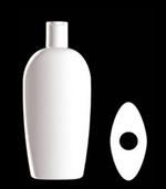 350 ml HDPE Reverse Tapered Oval, 24-410, ,