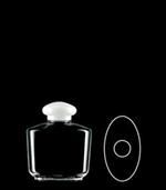 125 ml PVC Reverse Tapered Oval, 24-410, Footed ,