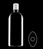 350 ml PVC Straight Sided Oval, 24-415, ,