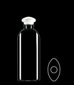 200 ml PVC Straight Sided Oval, 24-415, ,