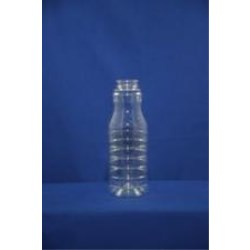 16 oz PET Pinch, Round, 38-400DBJ, Tamper Evident Band Ribbed ,