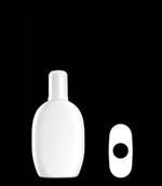 100 ml HDPE Convex Oval, 20-415, ,