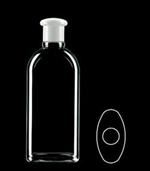250 ml PETG Straight Sided Oval, 24-415, ,