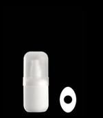 50 ml HDPE Straight Sided Oval, 18-415, Ribbed ,