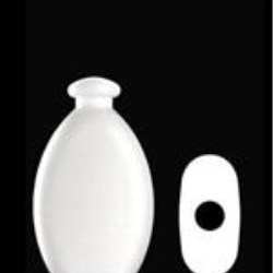 250 ml HDPE Convex Oval, 24-410, ,