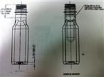 5 oz PET Long Neck, Square, 28-410PCO, Tamper Evident Band ,