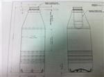 16 oz PET Boston Round, Round, 38mm Snap On, Ribbed ,