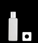 200 ml HDPE Straight Sided Square, 24-410, ,