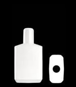 200 ml HDPE Straight Sided Oblong, 22mm, Footed