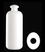 500 ml HDPE Straight Sided Oval, 28-415, ,