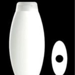 400 ml HDPE Convex Oval, 22mm Snap On, ,