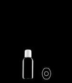 25 ml PETG Straight Sided Oval, 15-415, ,