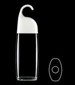 250 ml PVC Convex Oval, 23mm Snap On, Footed ,