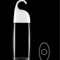 250 ml PVC Convex Oval, 23mm Snap On, Footed ,