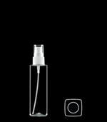 100 ml PET Straight Sided Square, 20-410, ,