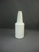 8 oz HDPE Long Neck, Round, 24-400, Label Indent