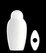 250 ml HDPE Reverse Tapered Oval, 23mm Snap On ,