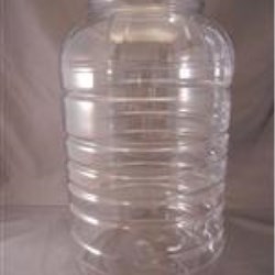 128 oz PET Boston Round, Round, 100mm, Ribbed/Fluted