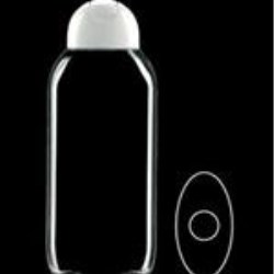 400 ml PVC Straight Sided Oval, 23mm Snap On, ,