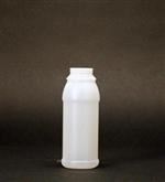 8 oz HDPE Cylinder Round, 38mm, Label Indent