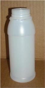 8 oz HDPE Bullet Round, 38, Label Indent ,