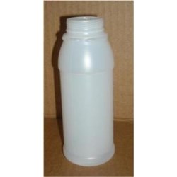 8 oz HDPE Bullet Round, 38, Label Indent ,