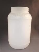 133.7 oz HDPE Jar, Round, 110-400, Label Indent