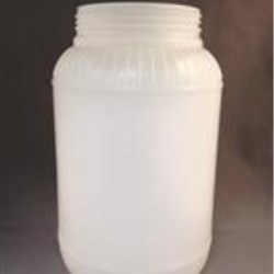 133.7 oz HDPE Jar, Round, 110-400, Label Indent