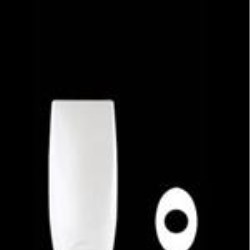 100 ml HDPE Tottle/Tube Bottle Oval, 22mm Snap On, ,