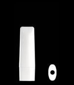 50 ml MDPE Tottle/Tube Bottle Oval, 15mm Snap On, Tapered