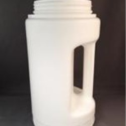 64 oz HDPE Handleware, Round, 100-400Squeeze Lok ,