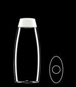 250 ml PET Convex Oval, 23mm Snap On ,