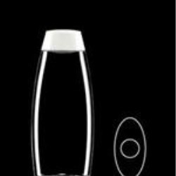250 ml PET Convex Oval, 23mm Snap On ,