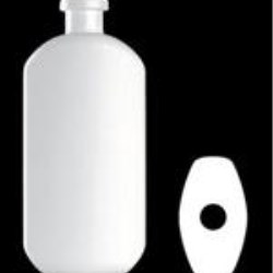 500 ml HDPE Straight Sided Oblong, 24-415, ,