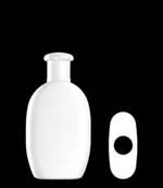 200 ml HDPE Convex Oval, 24mm Snap On, ,