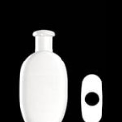 200 ml HDPE Convex Oval, 24mm Snap On, ,