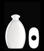 300 ml HDPE Convex Oval, 24-410, ,