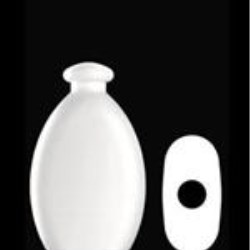 300 ml HDPE Convex Oval, 24-410, ,