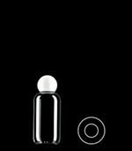 75 ml PVC Boston Round Round, 20-415,