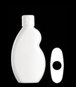 300 ml HDPE Asymmetrical Oval, 31mm Snap On, ,