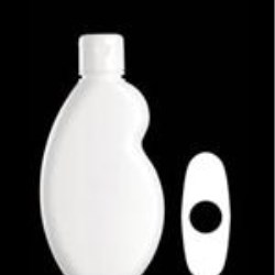 300 ml HDPE Asymmetrical Oval, 31mm Snap On, ,