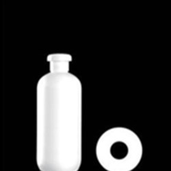 350 ml HDPE Boston Round Round, 22mm ,