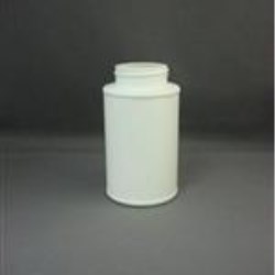 8 oz HDPE Cylinder, Round, 45-400, Label Indent ,