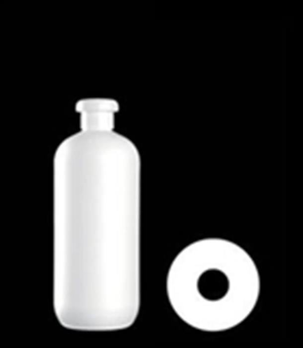 500 ml HDPE Boston Round Round, 24mm ,