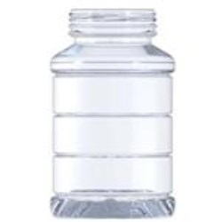 24 oz PET Boston Round, Round, 63-0.927Tamper Evident, Ribbed/Fluted Label Indent