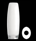 300 ml HDPE Tottle/Tube Bottle, Oval, 22mm Snap On, ,